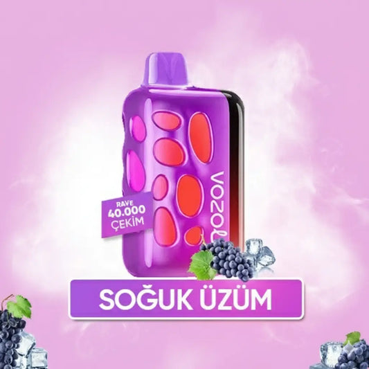 Grape Ice Rave 40000 PUFF puf vozol