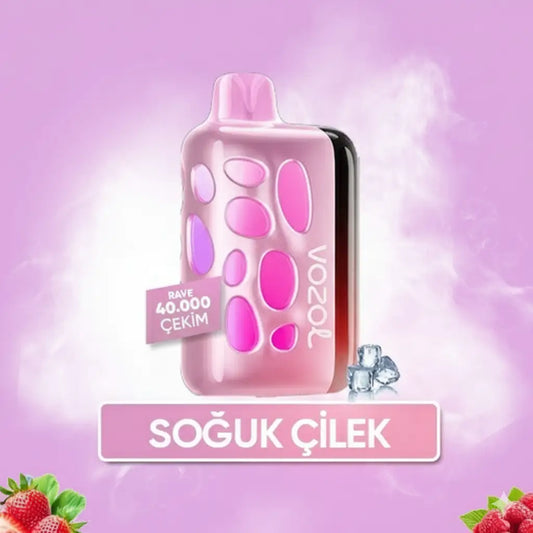 Strawberry Ice Rave 40000 PUFF puf vozol